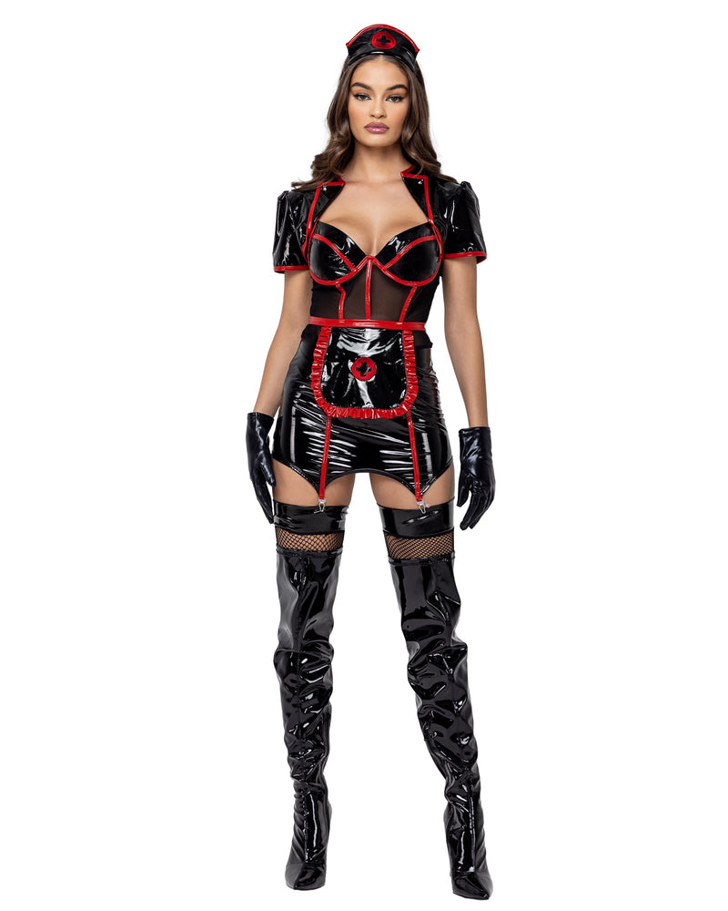 Ravishing Nurse Costume | Costume-Shop.com - Black/Red / S - image 1