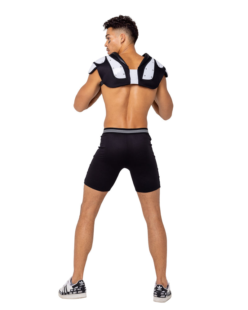 3PC Men's Football Touchdown Hunk Costume | Costume-Shop.com - Black/White / S - image 2