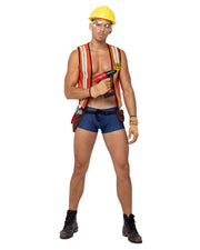 Construction Hard-Worker Costume | Costume-Shop.com - Orange/Blue / S - image 1