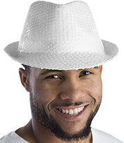 Sequined Fedora Hat - Lime Green - image 4