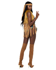 Peace & Love Hippie Costume | Costume-Shop.com - Brown/Blue/Multi / S - image 2