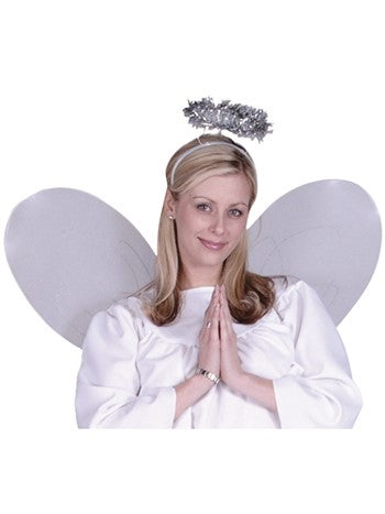 Angel's Halo - Silver Tinsel | Costume-Shop.com - image 1