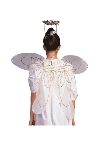 Adult White Angel Wings 31"