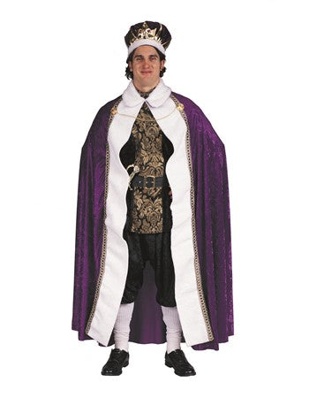 Adult King Crown - Purple Velvet | Costume-Shop.com - Black - image 1