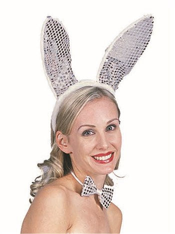 Plush Bunny Ears with Sequin | Costume-Shop.com - image 1