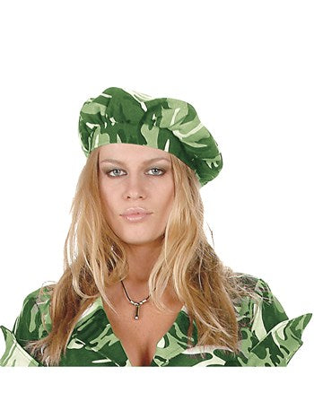 Adult Camouflage Beret Green | Costume-Shop.com - image 1