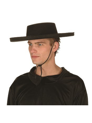 Bandit Black Felt Hat 22" Circ