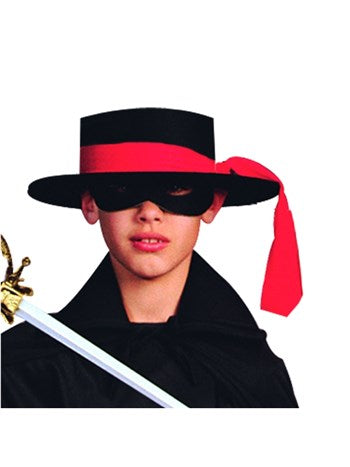 Bandit Felt Hat Child Size Black | Costume-Shop.com - image 1