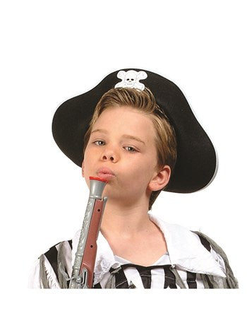 Child Pirate Hat - Black Felt | Costume-Shop.com - image 1