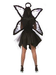 Black Chiffon Angel Wings 36" - image 2