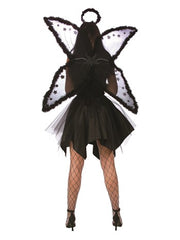 Black Chiffon Angel Wings 36" - image 1