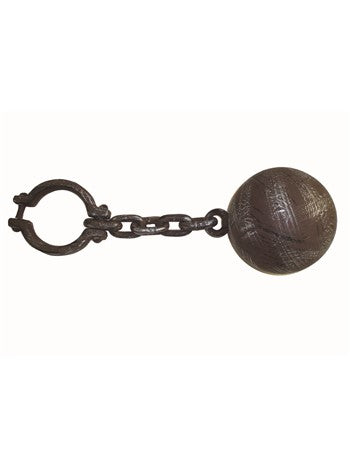 GIANT RUSTED BALL & CHAIN
