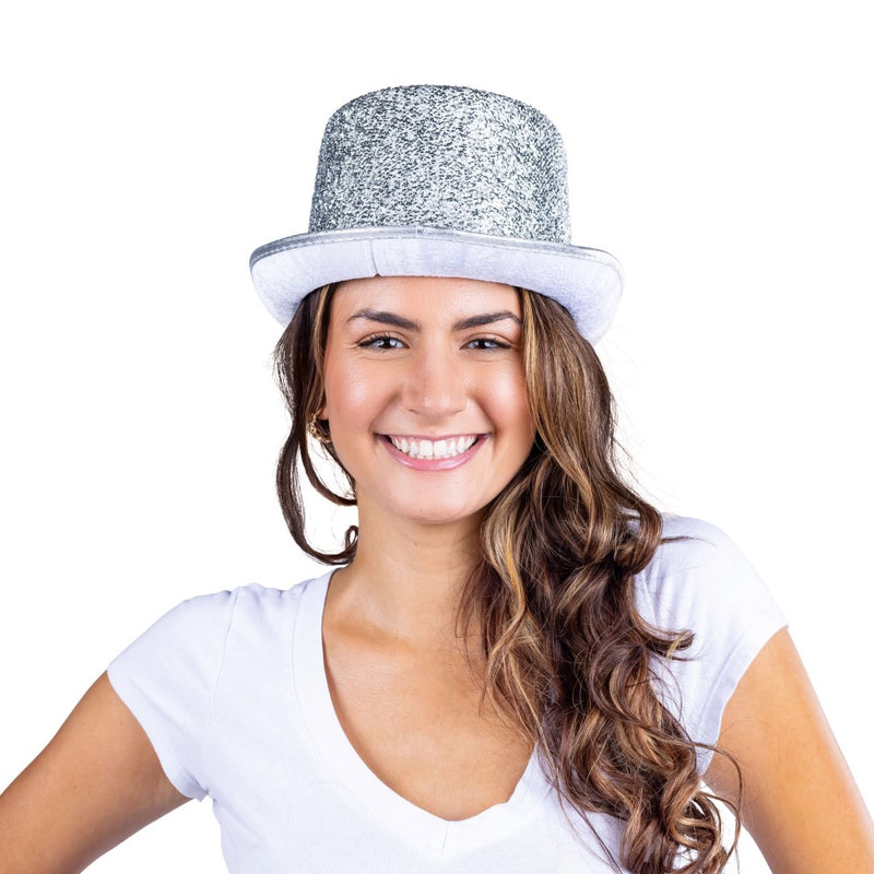 Classic Shiny Top Hat - Black - image 7
