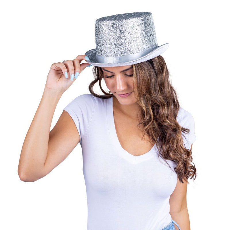 Classic Shiny Top Hat - Black - image 8