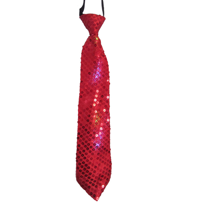 Red Tie with Flashing Lights | Costume-Shop.com