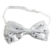 Shiny Sequin Bow Tie - Gold - image 3