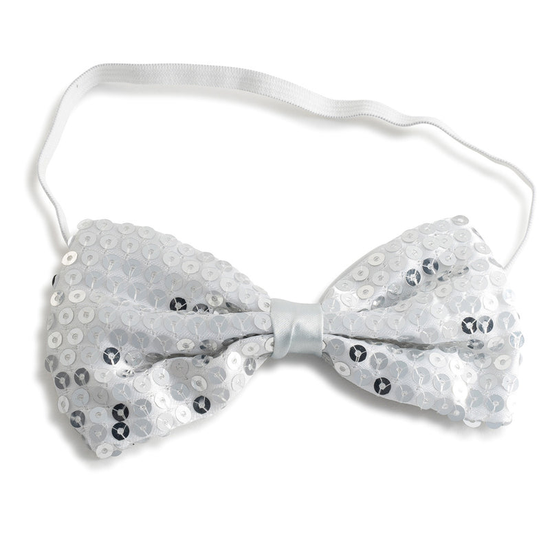 Shiny Sequin Bow Tie - Gold - image 3
