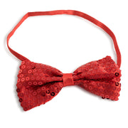 Shiny Sequin Bow Tie - Gold - image 4