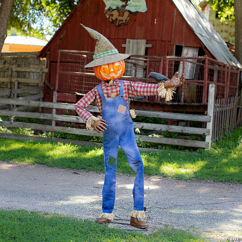 6 ft. Animated Whimsical Scarecrow - image 1