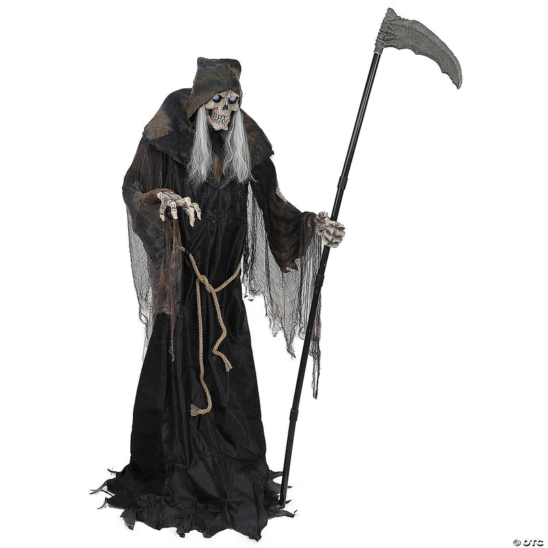 6' Lunging Reaper with Digital Eyes Animated Prop - image 1