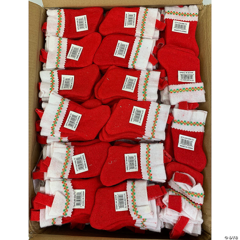 6" Mini Stocking Bulk - 288 Pieces - image 1