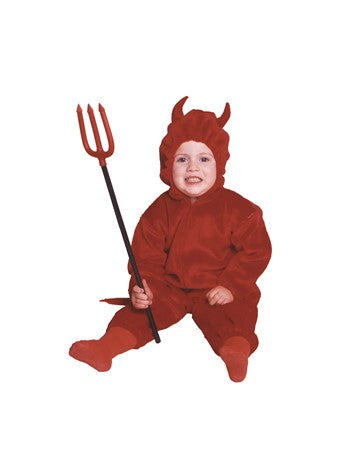 LIL' DEVIL Pajama - Infant Velboa | Costume-Shop.com