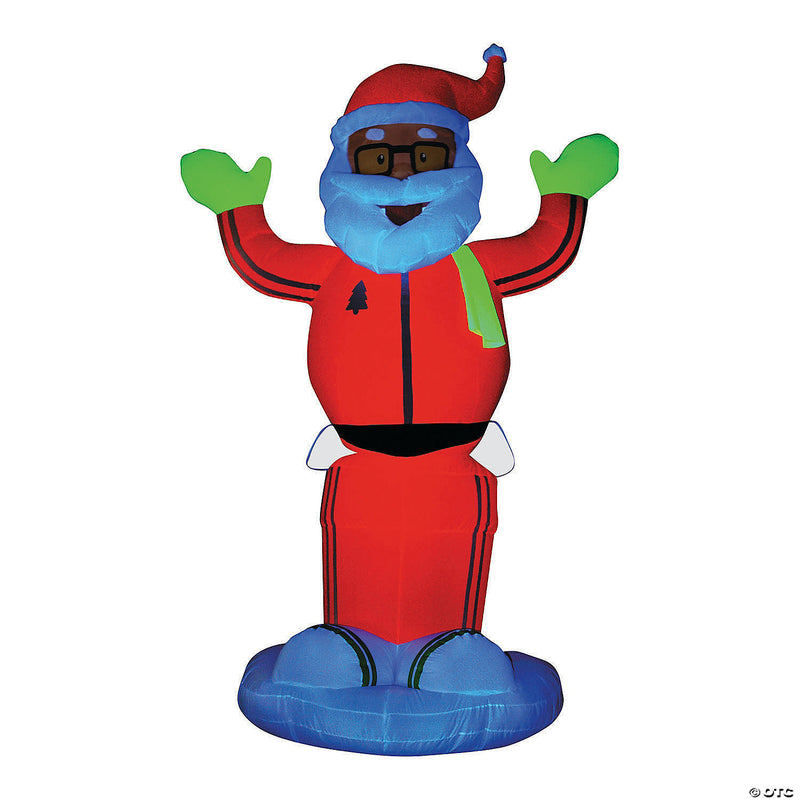 72" Blow Up Inflatable Light-Up Santa Claus Outdoor Yard Decoration - image 1