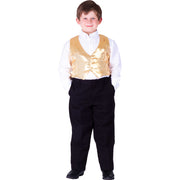Gold Sequin Vest for Kids - Small (4-6) - image 1