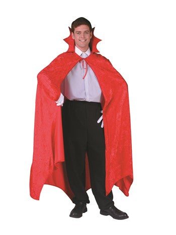 56" Red Dracula Velvet Cape | Costume-Shop.com - image 1