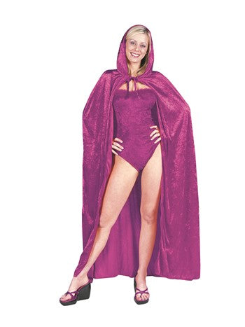 56" Red Hooded Velvet Cape | Costume-Shop.com - image 1