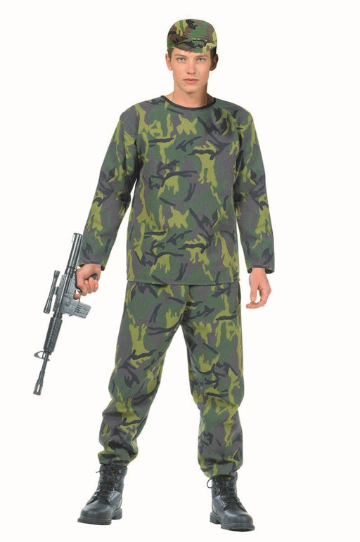77054 Camouflage Army Costume Teen