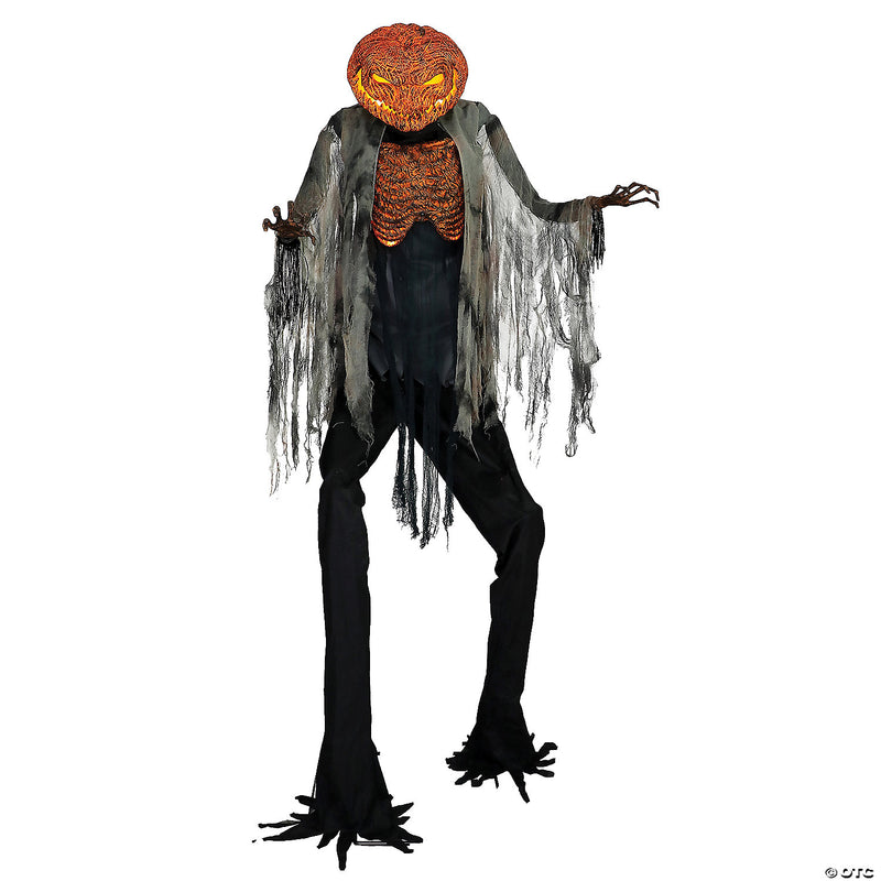 7' Scorched Scarecrow with Flamelight Animated Prop - image 1