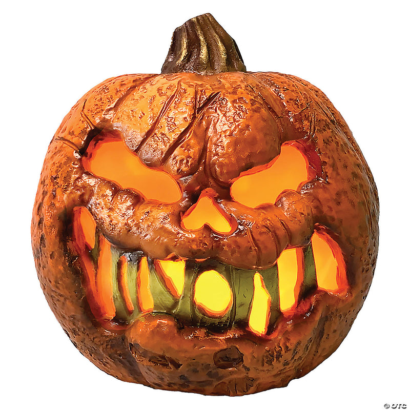 8" Rotten Flaming Pumpkin™ With Timer Style B - image 1