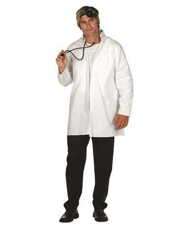 Doctor Adult Coat-White One sz