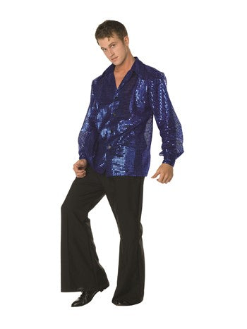 Men's Disco Inferno Fuchsia Shirt | Costume-Shop.com - 80177-BK-L - image 2