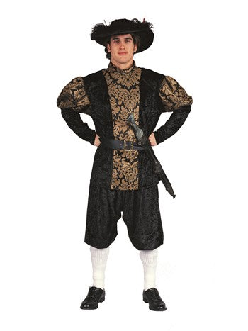 Men's Medieval King - Black/Red | Costume-Shop.com