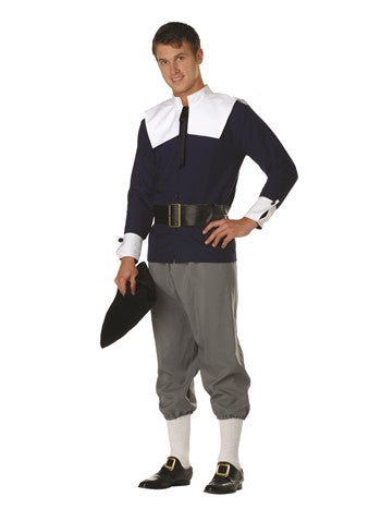 Men's Pilgrim Man - Navy/Gray | Costume-Shop.com - image 1