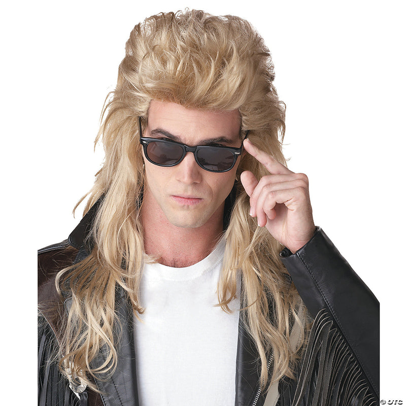 80'S Rock Mullet Blonde Wig - image 1