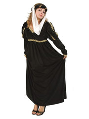 Renaissance Queen - Black Suede | Costume-Shop.com - Blue - image 2