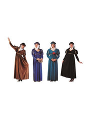 Renaissance Queen - Black Suede | Costume-Shop.com - Blue - image 1