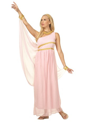 chinese dress ladies Women's Pink Toga with Drape