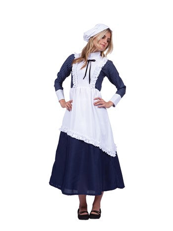 Colonial Pinstriped Lady | Costume-Shop.com - Large - image 1
