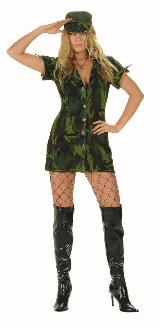 RG Costumes Military Girl Costume - Size Adult Large 8-10 RG Costumes Military Girl Costume - Size Adult Large 8-10