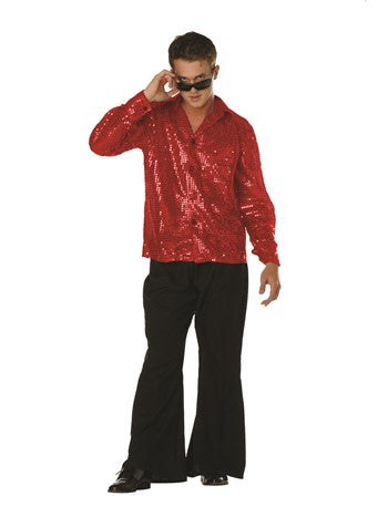 Adult Disco Inferno Red XL