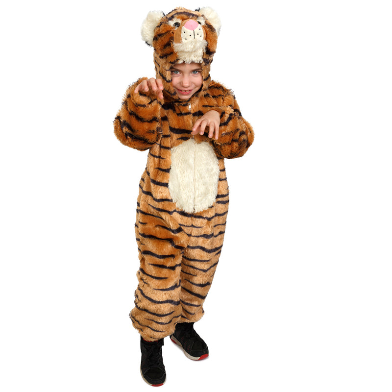 Plush Animal Tiger Costume for Kids and Toddlers - T2 (Toddler 1-2) - image 1