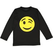 Winking Emoji T-Shirt for Kids - Small (4-6) - image 1