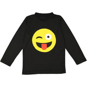 Face with Tongue Emoji T-Shirt for Kids - Small (4-6) - image 1