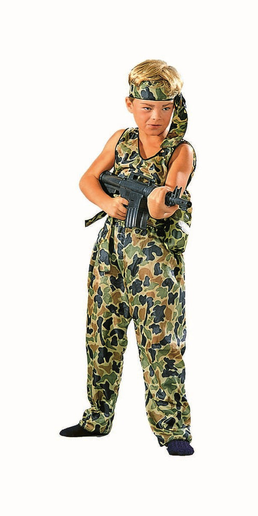 90008 Jungle Fighter Soldier Costume Child