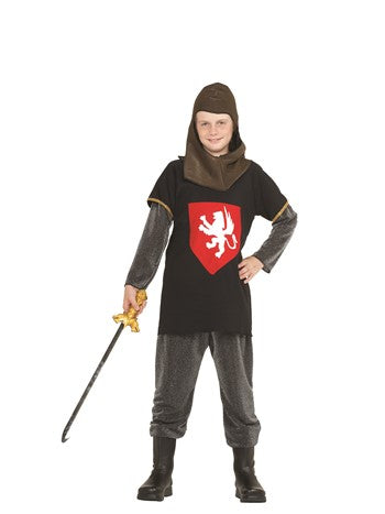 Medieval Knight Kids Gold Sz L