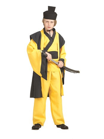 Samurai Boy 4 pc, Yellow Sz M